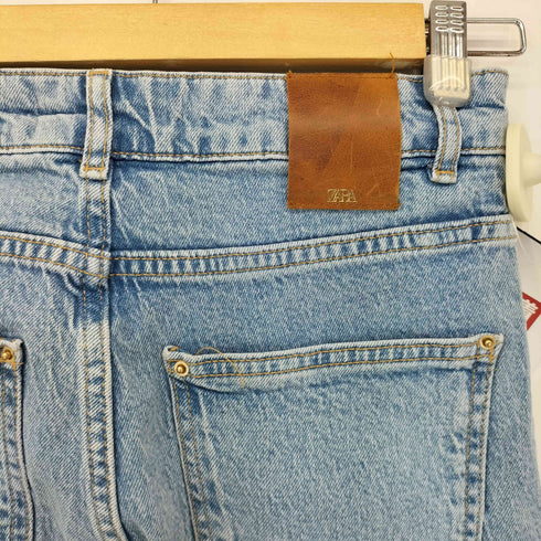 ザラ ZARA ジップフライ ストレート デニム パンツ レディース EUR:36