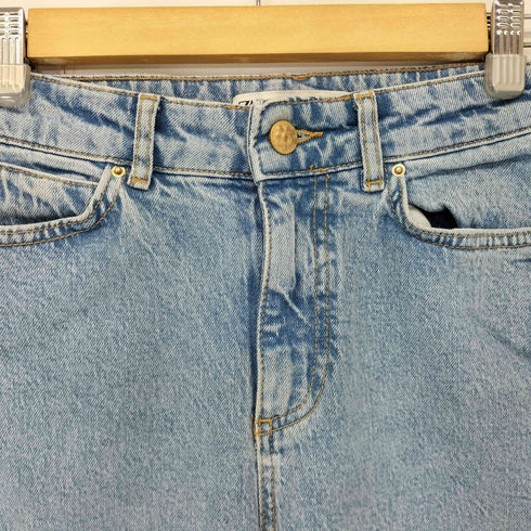 ザラ ZARA ジップフライ ストレート デニム パンツ レディース EUR:36