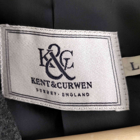 ケントアンドカーウェン KENT&CURWEN 比翼 ウールチェスターコート メンズ L