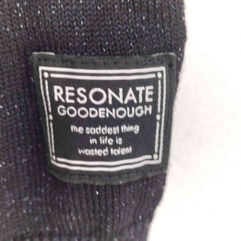 リゾネイトグッドイナフ RESONATE GOOD ENOUGH ラメ加工クルーネックニット メンズ JPN:XL