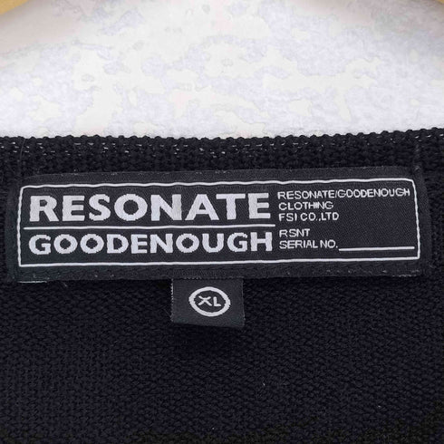 リゾネイトグッドイナフ RESONATE GOOD ENOUGH ラメ加工クルーネックニット メンズ JPN:XL