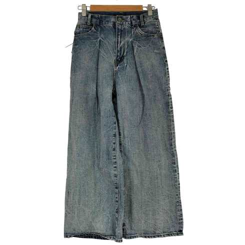 ジーナシス JEANASIS タックデニムワイドパンツ レディース JPN:S