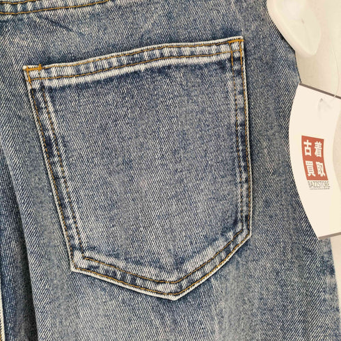 ジーナシス JEANASIS タックデニムワイドパンツ レディース JPN:S