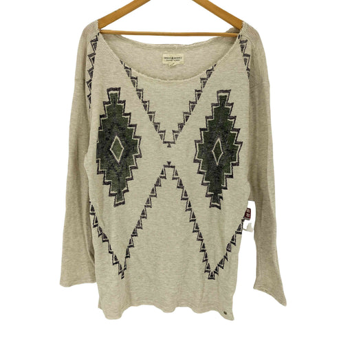 デニムアンドサプライ ラルフローレン DENIM & SUPPLY RALPH LAUREN チマヨ柄 サーマルカットソー メンズ import:M