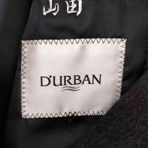 ダーバン DURBAN 比翼 ウールステンカラーコート メンズ