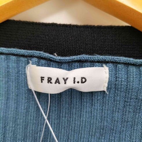フレイアイディー FRAY I.D 23AW バイカラーリブニットワンピース レディース 00