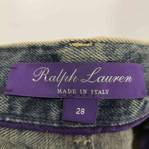 ラルフローレンパープルレーベル RALPH LAUREN PURPLE LABEL イタリア製 パッチワークデニムパンツ メンズ UK:28-29