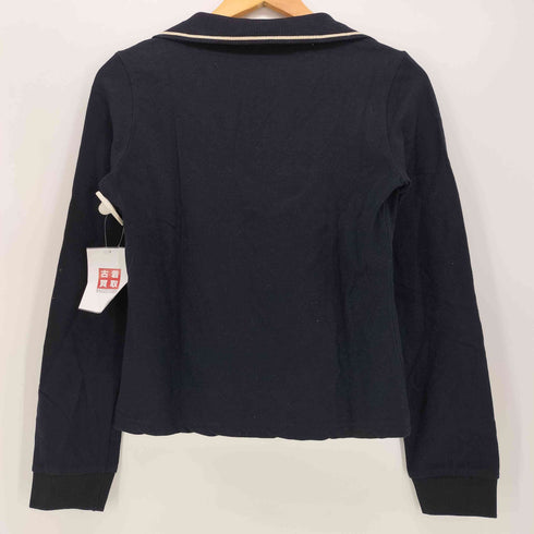 エンポリオアルマーニイーエーセブン EMPORIO ARMANI EA7 開襟 クロップド ニット レディース import:M