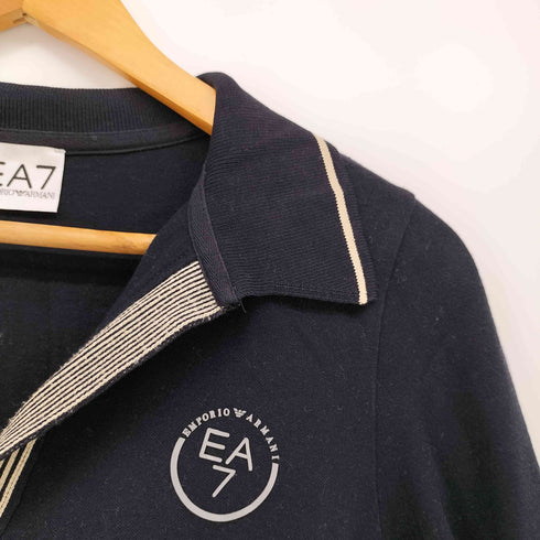 エンポリオアルマーニイーエーセブン EMPORIO ARMANI EA7 開襟 クロップド ニット レディース import:M