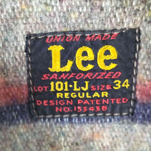 リー Lee 101-LJ 50年代復刻 襟コーデュロイ切替デニムジャケット メンズ 34