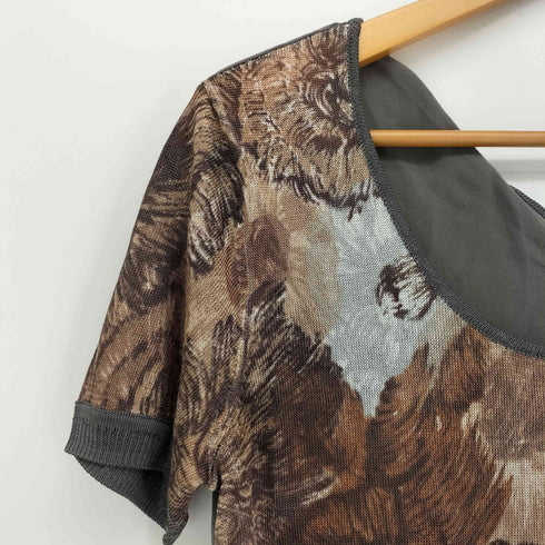 ケンゾー KENZO 花柄 切替 レーヨンカットソー レディース JPN:M