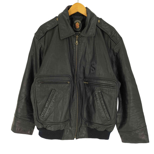 ウィスキー 80周年 企業 G-1 レザー ジャケット メンズ L-LL