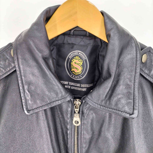 ウィスキー 80周年 企業 G-1 レザー ジャケット メンズ L-LL