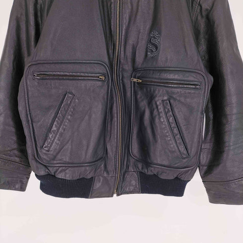 ウィスキー 80周年 企業 G-1 レザー ジャケット メンズ L-LL