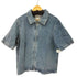 ザラ ZARA スタンドカラージップアップデニムシャツ メンズ JPN:M