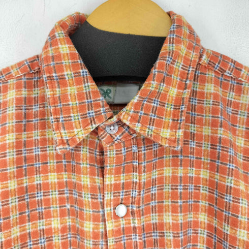 ウエスタンボタン L/S チェックネルシャツ メンズ