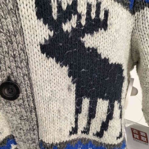 アバクロンビーアンドフィッチ Abercrombie & Fitch 00s ショールカラー ウールカウチンニット メンズ XXL