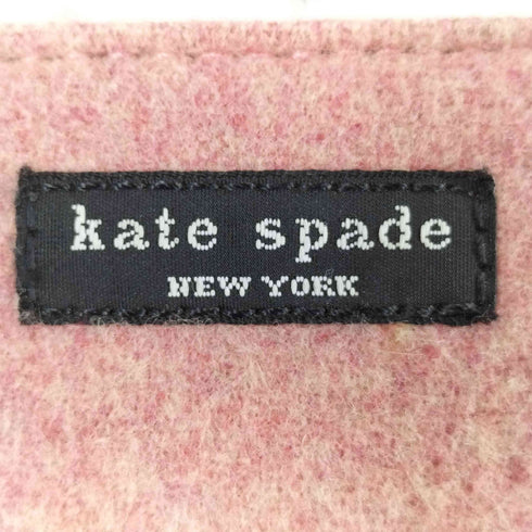 ケイトスペード Kate spade ハンドルレザー フェルト地 2層式 ハンドバッグ レディース
