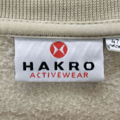 HAKRO ロゴ刺繍クルーネックスウェット メンズ import:XXL
