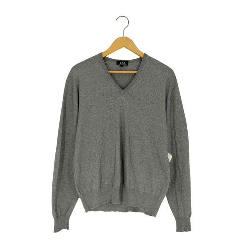 アーペーセー A.P.C. フランス製 カシミヤ混 Vネック コットンニット メンズ import:S