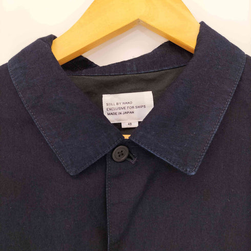 スティルバイハンド STILL BY HAND 別注 インディゴシルク フレンチワークジャケット メンズ JPN:48