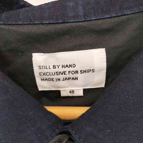 スティルバイハンド STILL BY HAND 別注 インディゴシルク フレンチワークジャケット メンズ JPN:48