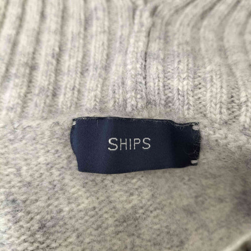 シップス SHIPS サイドリブスリット ハイネックニットセーター レディース 38