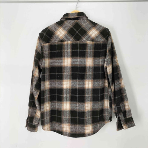ザラ ZARA チェック長袖ネルシャツ メンズ JPN:M