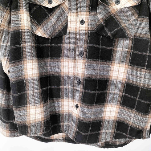 ザラ ZARA チェック長袖ネルシャツ メンズ JPN:M