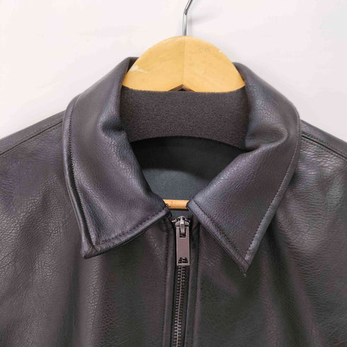 ザラ ZARA S/S フェイクレザージップシャツ メンズ import:S