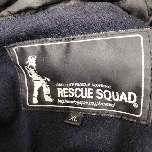 RESCUE SQUAD レーヨン混 ウエスタンポケット ファイヤーマン ウール コート メンズ JPN:XL