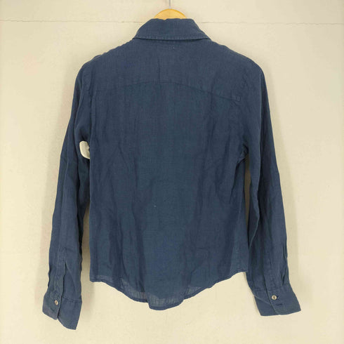 アルマーニジーンズ ARMANI JEANS リネン レギュラーカラー 長袖シャツ メンズ 42