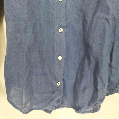 アルマーニジーンズ ARMANI JEANS リネン レギュラーカラー 長袖シャツ メンズ 42