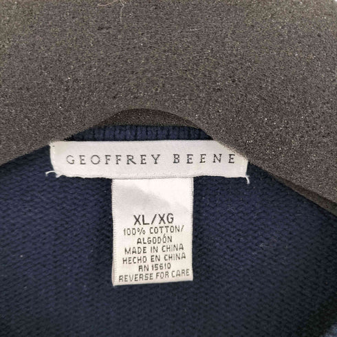 ジェフリービーン GEOFFREY BEENE ボーダー コットンニット メンズ import:XL