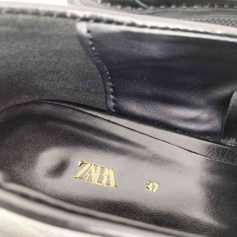 ザラ ZARA トラックソールレザーローファー レディース JPN:24