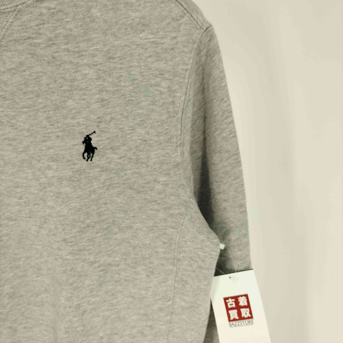 ポロラルフローレン POLO RALPH LAUREN ポニー 刺繍 前V 裏起毛 クルーネック スウェット トレーナー レディース import:XS