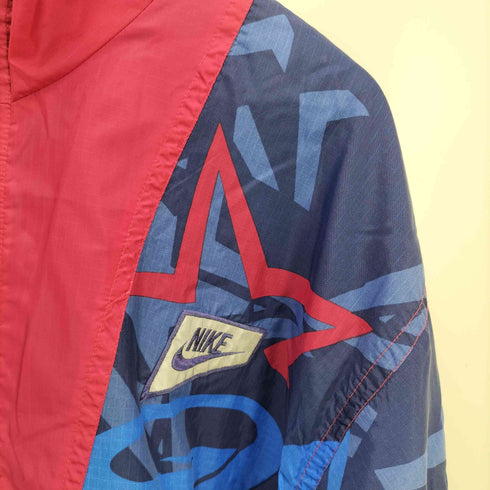ナイキ NIKE 90s 銀タグ マルチカラーアノラックパーカー メンズ L