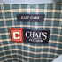 チャップス CHAPS 00S EASY CARE ロゴ 刺繍 チェック コットン ポリ B.D シャツ メンズ import:L