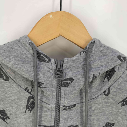 ナイキ NIKE Print Logo Hoodie Sweatshirt Full Zip ロゴ 総柄 ジップアップパーカー メンズ import:S