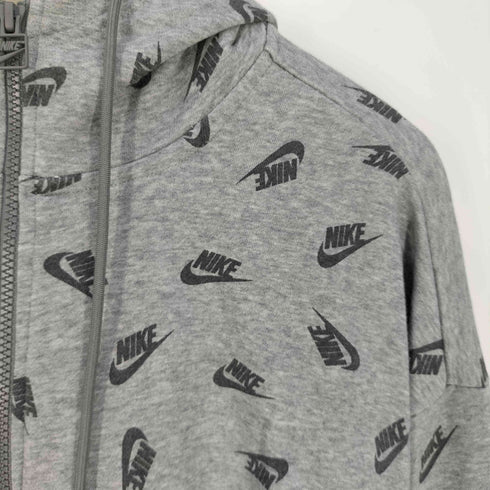 ナイキ NIKE Print Logo Hoodie Sweatshirt Full Zip ロゴ 総柄 ジップアップパーカー メンズ import:S