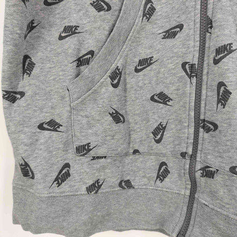 ナイキ NIKE Print Logo Hoodie Sweatshirt Full Zip ロゴ 総柄 ジップアップパーカー メンズ import:S