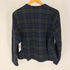 ランズエンド LANDS END 90-00S ブラックウォッチ ノーカラー ジップアップ ジャケット レディース import:S