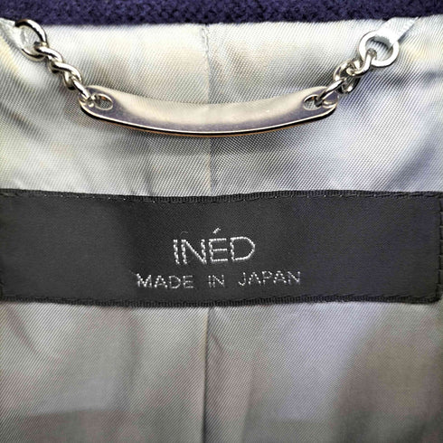 イネド INED ウールアンゴラ スタンドカラーコート レディース