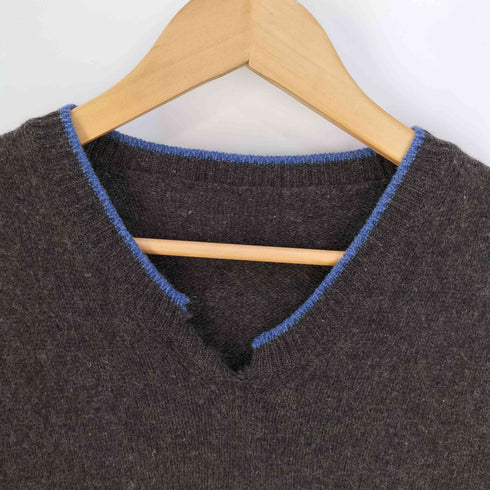 フレッドペリー FRED PERRY イタリア製 ロゴ刺繍 ウール ニットベスト メンズ