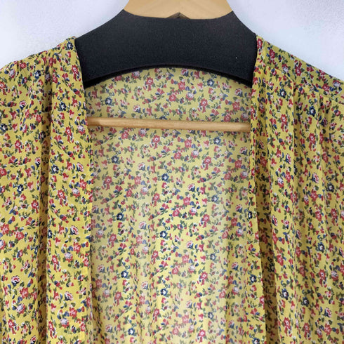 レイビームス Ray BEAMS シフォン フラワー プリント ガウン ワンピース レディース