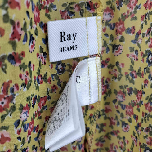 レイビームス Ray BEAMS シフォン フラワー プリント ガウン ワンピース レディース