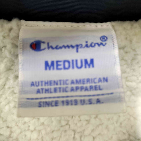 チャンピオン Champion 同色 刺繍 目あり 裏地ボア コーチジャケット メンズ import:M