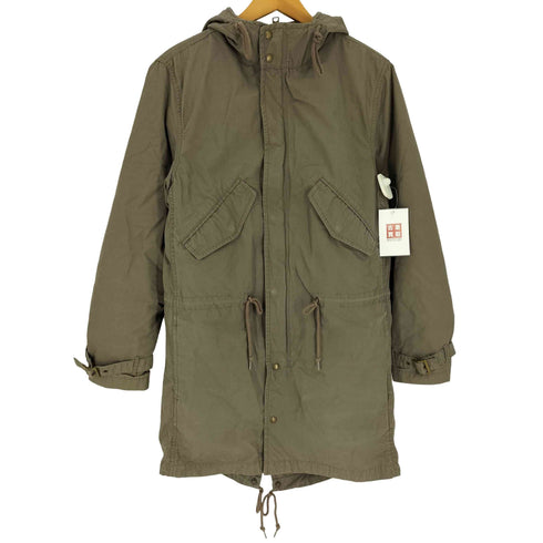 ランズエンド LANDS END 00S キルティング ライナー 付き コットン モッズコート レディース import:S