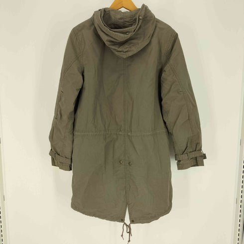 ランズエンド LANDS END 00S キルティング ライナー 付き コットン モッズコート レディース import:S