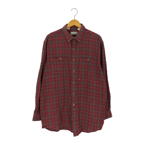 エルエルビーン L.L.Bean チェック コットン ボタンダウン ネルシャツ メンズ import:L